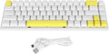 Vikye Mechanical Gaming Keyboard RGB Backlight Compact 68 Keys Mini Wired Office Keyboard with Blue Switch Suitable for Windows for Android PC Laptop (White