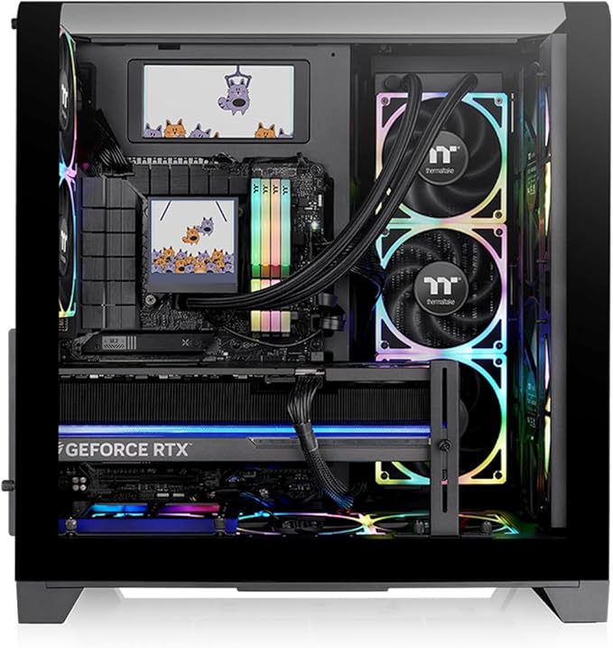 Thermaltake 6.0 Inch LCD Screen Kit 1480x720p TTRGBPlus 3.0 Supported Type-C to USB (9-Pin) Standalone Black AC-079-OO1NAN-A1