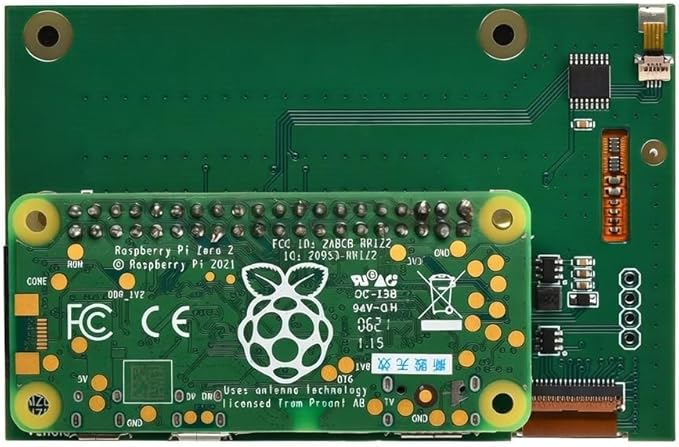 3.51 Inch Touchscreen for Raspberry Pi Zero 2W / 2WH / W/Zero - 320x480 DPI LCD Display 4-Wire Resistive Touch 60Hz Refresh GPIO Direct Connect (No Pi Board Included)