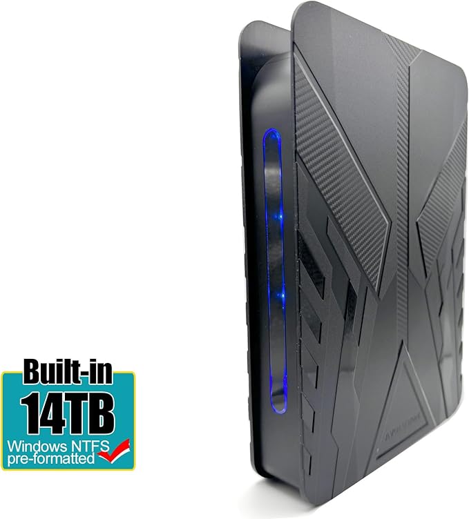 Avolusion PRO-T8 Series 14TB USB 3.0 External Hard Drive for WindowsOS Desktop PC/Laptop (Black) - 2 Year Warranty