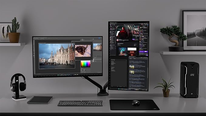 Corsair XENEON Dual Arm Stand - Black