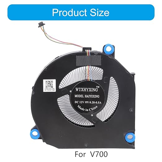 Professional Laptop Cooling Fan for Hunter V700 FRD WFG9 WFD9 Airflows Metal Easy Installation Metal Laptop Cooling