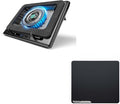 llano Laptop Cooler Bundle with Glass Mousepad Large Size