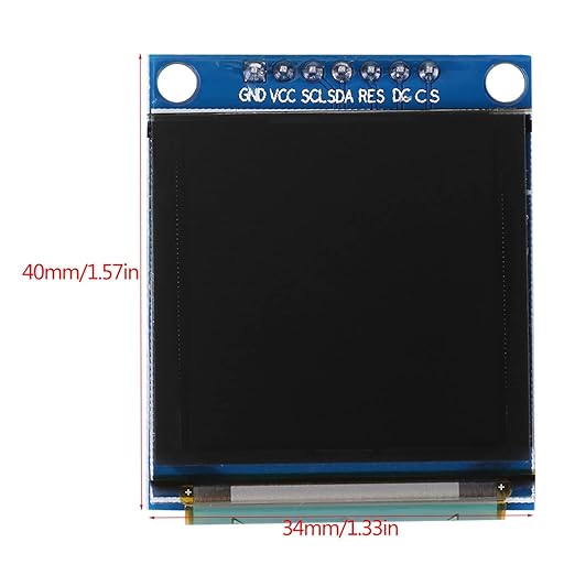 1.5inch 128x128 SSD135 OLED Display Module OLED Color Display Screen Faster Response Module Serial Peripheral Interface