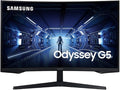 Samsung 32” Odyssey G5 Gaming Monitor WQHD (2560x1440) 144Hz Curved 1ms HDMI Display Port AMD FreeSync Premium HDR10 LC32G55TQWNXZA Black