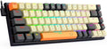 Redragon 60% Mechanical Gaming Keyboard 68 Keys Wired Office RGB Keyboard with Arrow Keys Programmable Macro Red Switches for Windows Mac PC Laptop Black/Beige/Orange