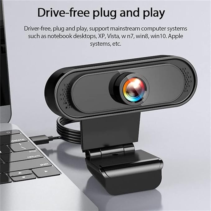 Full 1080p Web Cam Desktop Pc Video Calling Webcam Camera with Microphone Mic