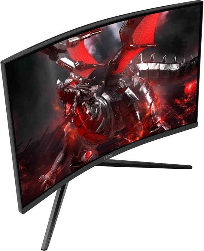msi MAG27C6F 27-inch 1920 x 1080 (FHD) Rapid VA Gaming Monitor 180Hz Adaptive Sync 0.5ms HDMI Display-Port VESA Mountable Tilt