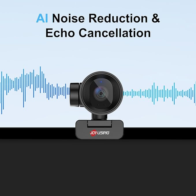 JOYUSING FlexCam10 4K Eye Contact Webcam for PC 4 Modes in 1 Webcam with Microphone PDAF Autofocus 2 Noise-Cancelling Mics 79° FOV for Conference Streaming Facetime Zoom/Teams/Google Meet