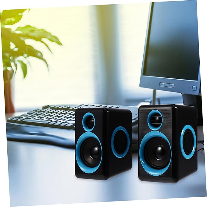 Mini USB 2.0 Surround Laptop and Desktop Computer Speakers with Dc 5v Power Compact Mini Speaker for Notebook and Home Office Audio
