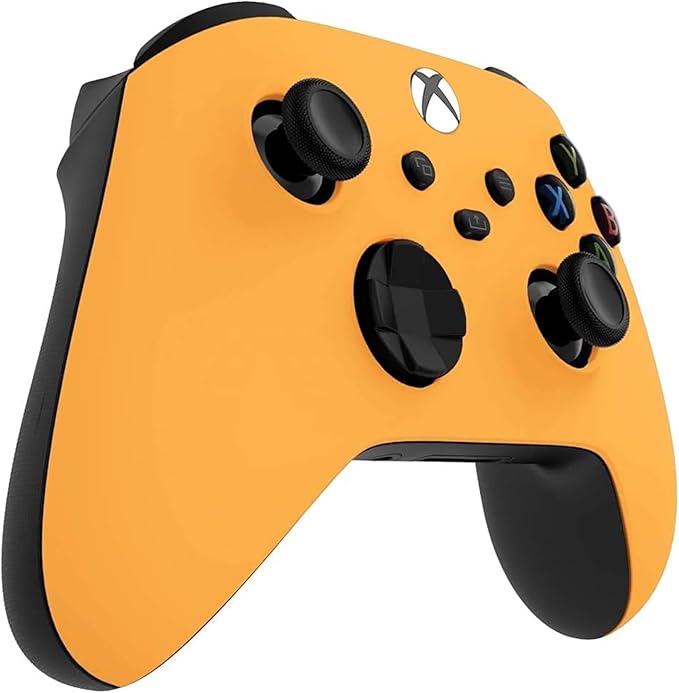 Custom Controllerzz Wireless Controller for Microsoft Xbox Series X/S &amp Xbox One - Soft Touch Feel - Custom Xbox Series X/S Controller (X/S Yellow)