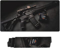 Handgun Desk Cover MatExtended Large Mouse PadComputer Laptop Mat Desk Decor for Office Game Home 30x16 Inch