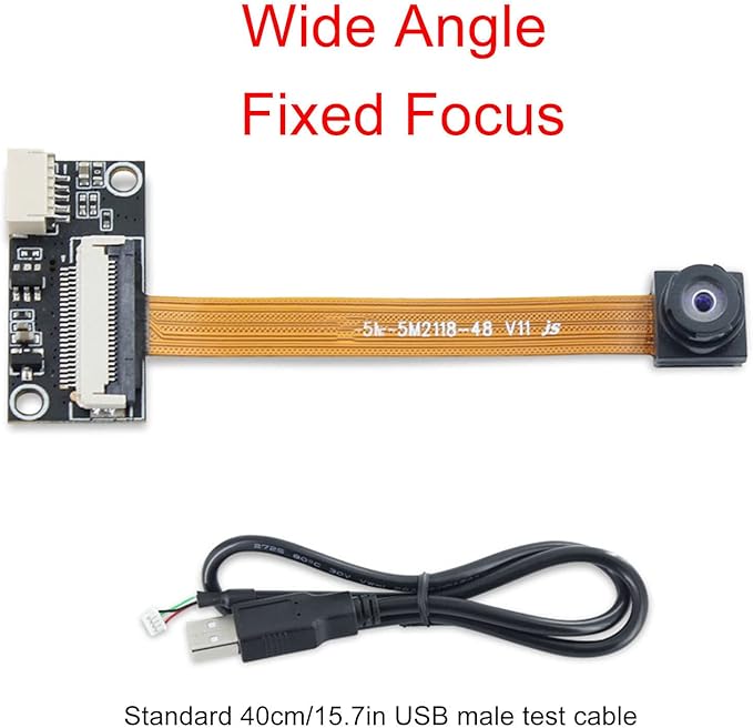 5MP USB Camera Module with Autofocus Black Clearer Image 180° Wide Angle Drive Effortless for WinXP/7/8/10