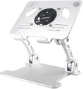 Laptop Stand Aluminum Alloy for W USB &amp Cooling Fan Radiator for Pad Tablet Bracket Notebook Holder Pad Cooler Aluminum Portable Cooling Fan Lift Radiator for Tablet Bracket Holder Accessories