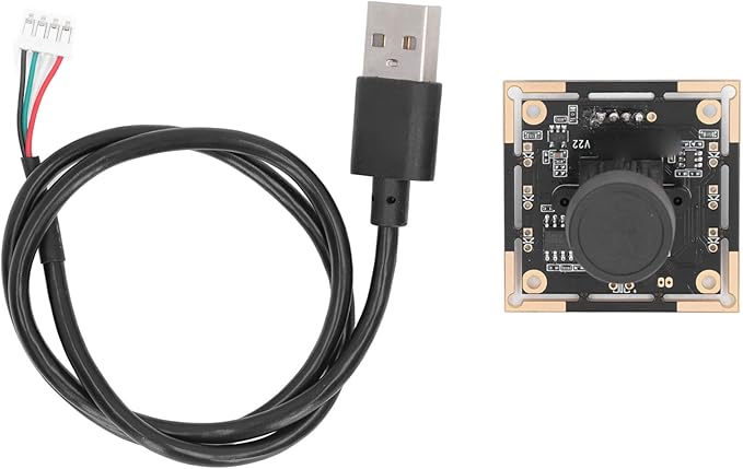 1MP USB Camera Module with HD 1280x720 Resolution Built in Video Webcam Board for Industrial Components Easy Plug and Play No Driver Needed 180° Wide Angle View MJPEG Format