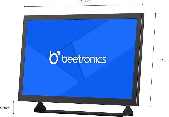 Beetronics 24-Inch Full HD IPS Monitor - Professional Industrial-Grade Display | HDMI VGA BNC RCA Inputs | Durable Metal Housing Matte Screen 24/7 Continuous Operation Wide Viewing Angle 24HD7M