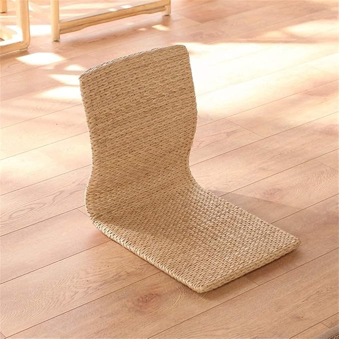 Tables Bay Window Stool Backrest Lazy Sofa Chair Floor Chair Bedroom Dormitory Bed with Legless Japanese Gaming Chair (Color : #1)