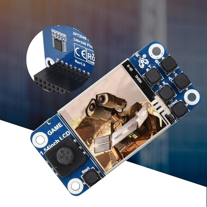 1.54in LCD Display Mini Game Console Screen Board Module for 2B/3B+/Zero W