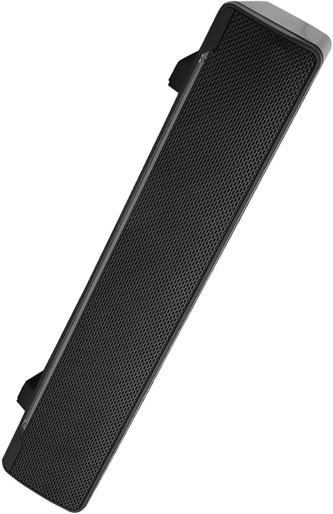 USB Powered Computer Speakers Wired 2.0 Sound Track PC Sound Bar 3W Bass Stereo Surround Mini Soundbar WBreathing Light for Tablets Desktop Laptop (Black)