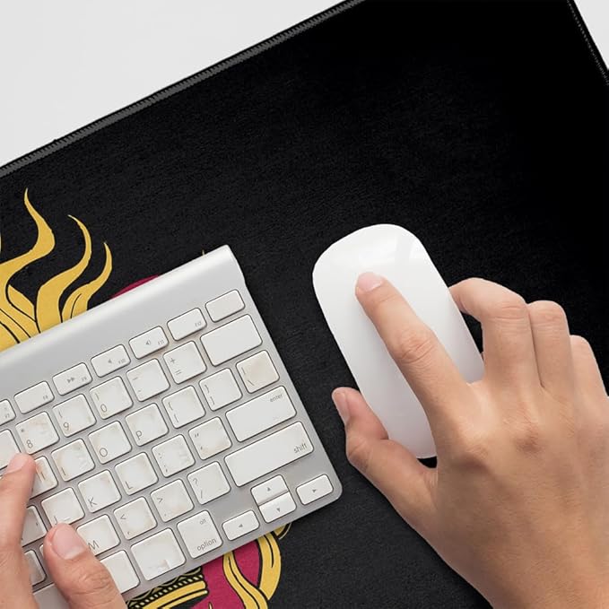 Game of Thrones Stannis Baratheon Sigil Large Gaming Mouse Pad Desk Mat with Stitched Edges Non-Slip Base for Gamer Home and Office 31.5 x 15.7