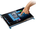 Yoidesu Capacitive Touch Screen 7 Inch for 3/2/1 1024 × 600 Full HD Portable Gaming Monitor with Backlit HDMI Touch Panel Compatible with 7 8 10