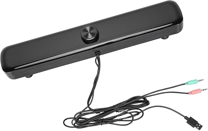 Keenso Speakers for Computer Desktop Computer Speakers Desktop for Pc Laptop Pc Speaker 3D Stereo Sound USB Compatible Speaker with Mic