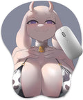 3D Mousepad Oppai Mouse pad Anime Manga Breast Gaming Wrist Rest Boob pad Anti-Slip Mouse Mat (Torie)