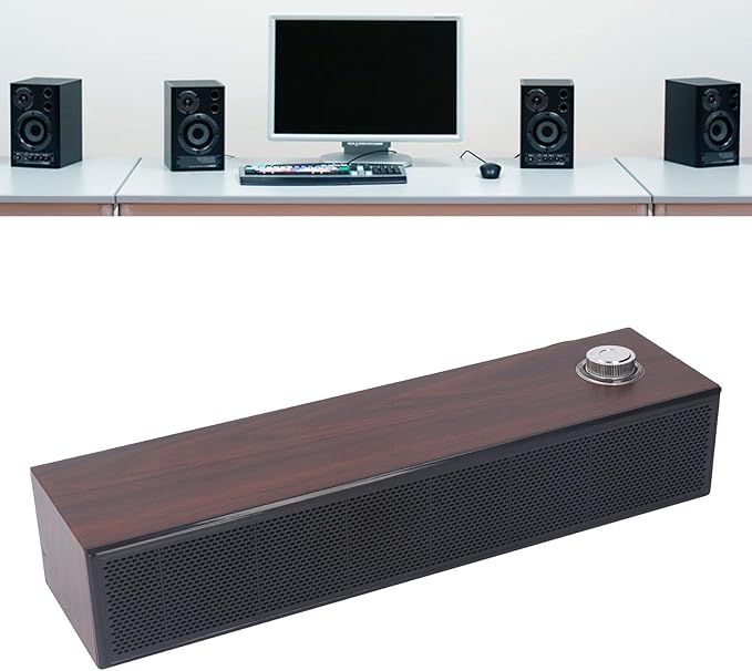 Vikye Computer Speakers HiFi Stereo Sound Desktop Speakers with USB Cable with Jack and 3.5mm AUX Headphone Jack Auxiliary Input for PC