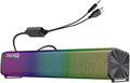 Computer Speakers Wired Computer Sound Bar Enhanced Stereo USB Powered Soundbar Speakers One Button Control for PC Tablets Laptop Cellphones