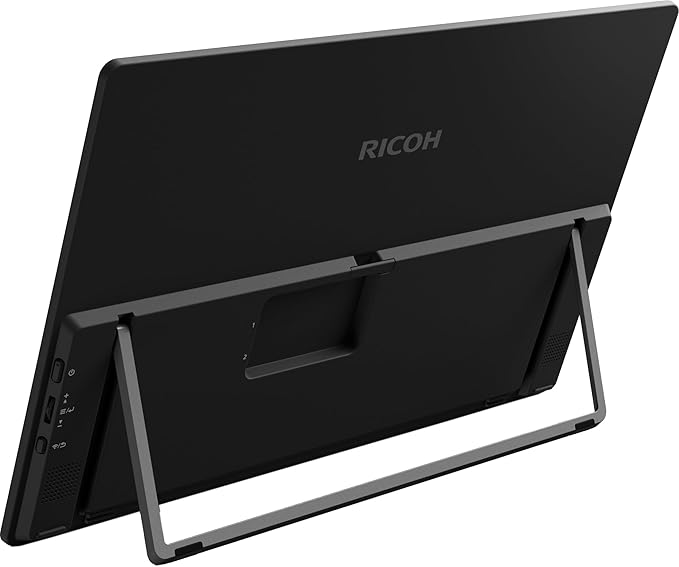 Ricoh 150BW Portable 15.6 Vivid OLED 350nit Lightweight Display Monitor and Touchscreen w/Dual Speakers Wireless with Multicasting Battery Powered - for Laptop Desktop Mac PC