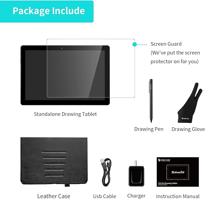 T11 Pro Standalone Drawing Tablet with Screen10.1 inch FHD DisplayNo Computer NeededOcta-Core CPUPre-Installed Drawing Apps &amp TutorialsMore Bonus Items for Beginners Artists Students