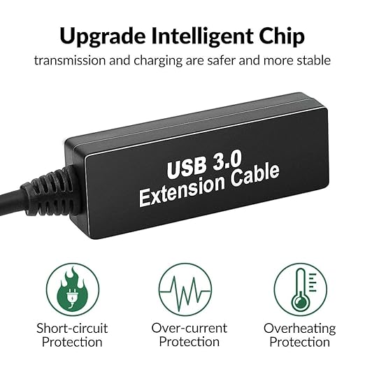 100FT USB 3.0 Active Extension Cable USB 3.0 Extension Cord A-Male to A-Female With High-Speed Data Signal Amplifier Compatible With Quest 3VRRift360 KinectXboxWebcamPS4 HD Camera or More