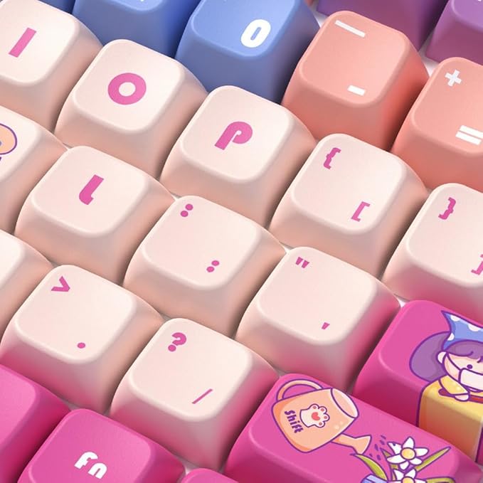 daixiahu Weekend time Theme keycaps 158 Key PBT keycaps MDA Custom keycap Set is Suitable for 61/87/104/108 Cherry MX Switch and Other Mechanical Keyboards