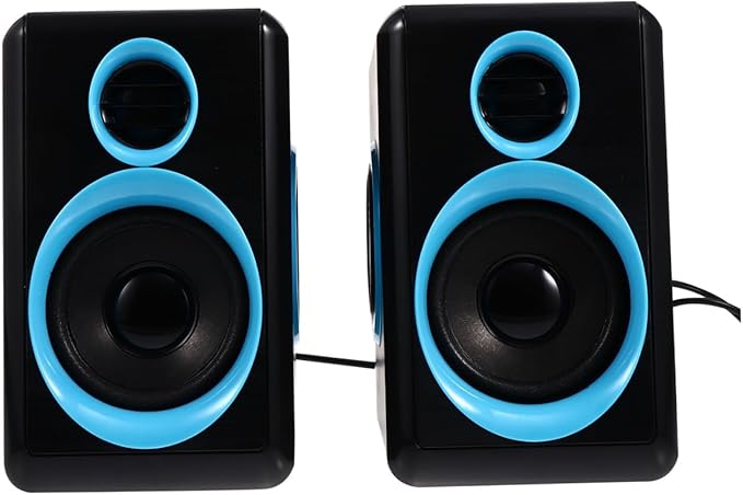 Mini USB 2.0 Loudspeaker Box for Desktop Laptop Pc Compact Surround Sound Computer Speaker with Dc5v Power Portable Mini Speaker for Home Office Use