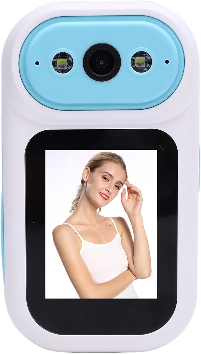 Yunir 2 Way Video Camera 5MP Full HD Video Call Security Camera with AI Human Detection 2.8 Inch Screen 2.4G WiFi for Home Security with 32GB Memory Card