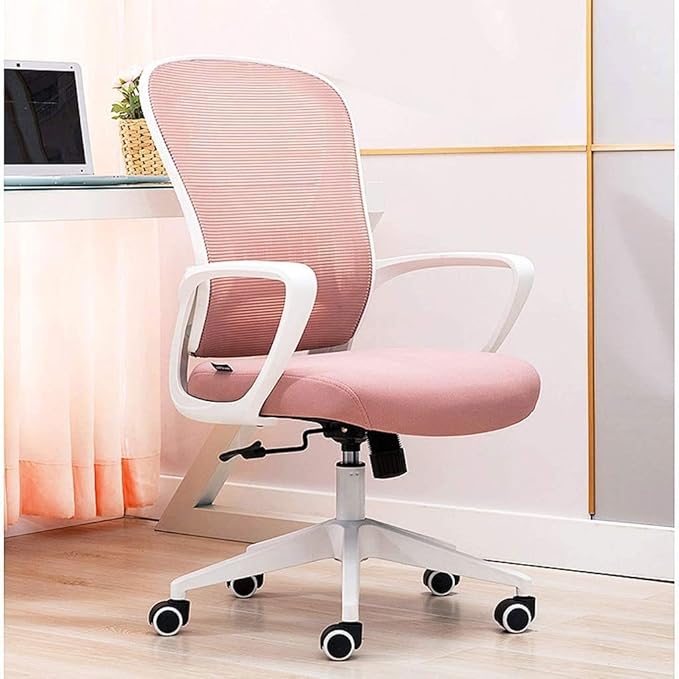 Office Chair Gaming Chair Computer Chair Nylon Mesh Five-Star Feet Mesh Chair Ergonomic Adjustable Office Chair Gaming Chairs for Office Staff ChairComfortable Lumbar Support