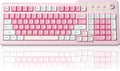 Aula F3099 Wireless Keyboard with Media Knob Tri-Mode BT5.0/2.4GHz/USB-C Cute Creamy Keyboard with Number Pad RGB Backlit Gaming Keyboard Quiet Typing Pink Computer Keyboards for Office Laptop/PC