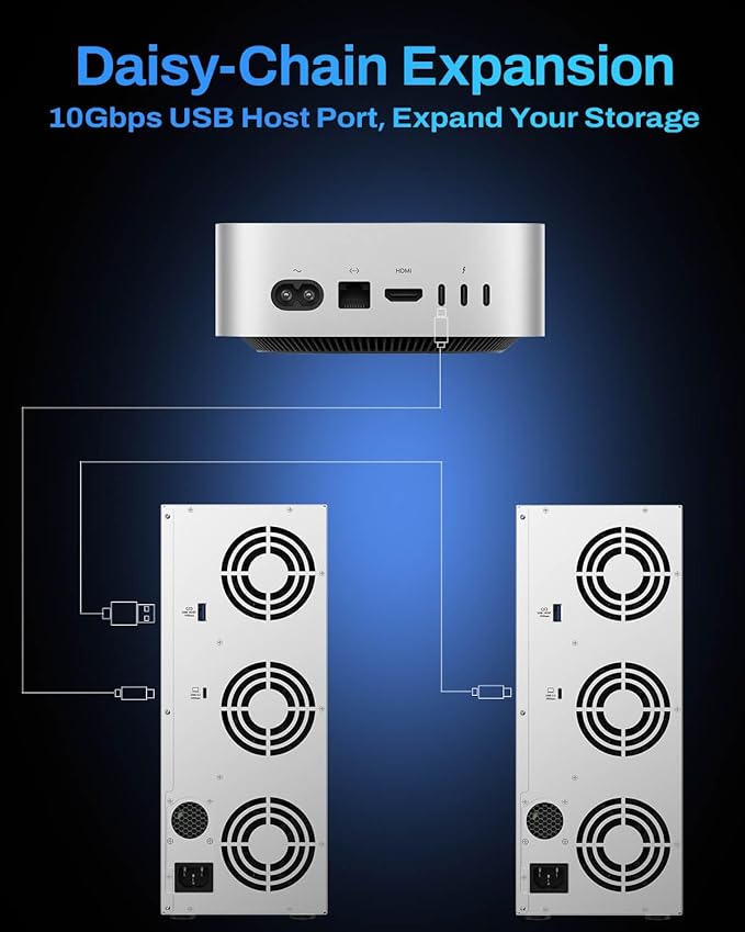 TERRAMASTER D9-320 Hard Drive Enclosure - 9Bay USB 3.2 Gen2 10Gbps Type-C External HDD Storage Independent Power Control for Each Bay Hot Swappable Plug and Play (Diskless)