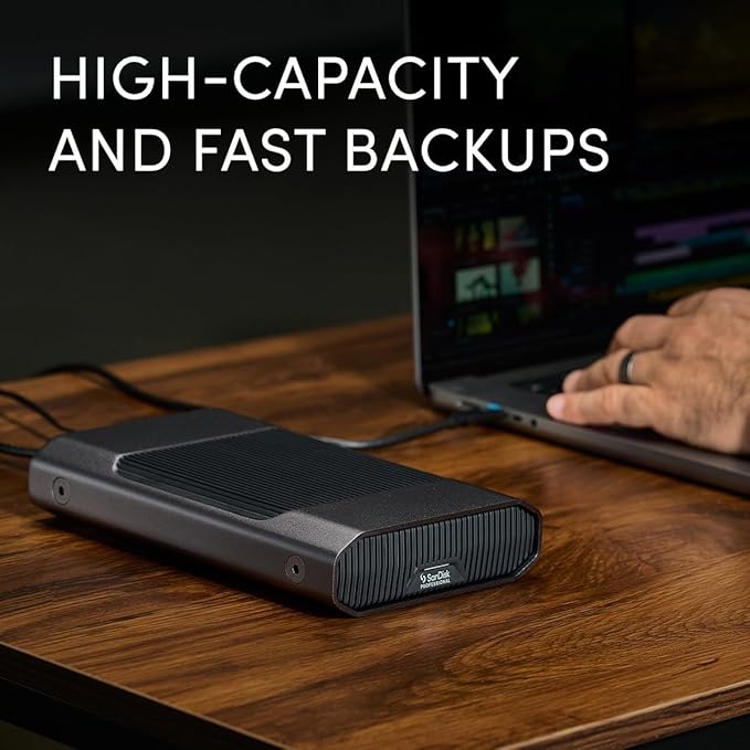 SanDisk Professional 26TB G-Drive Enterprise-Class External Desktop Hard Drive - 7200RPM Ultrastar HDD Inside USB-C (10Gbps) USB 3.2 Gen 2 Mac Ready - SDPHF1A-026T-NBAAD