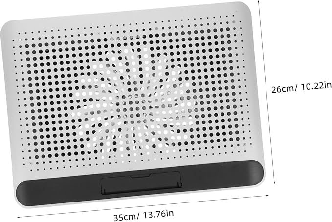 Angoily Gaming Laptop Cooling Pad Aluminum Frame Quiet Laptop Fan Cooler Portable Notebook Cooling Device for 17