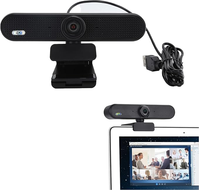 C55e 4k HD Webcam Video USB 4k Webcam Computer Camera with Microphone for Video Recording Call Online Meeting