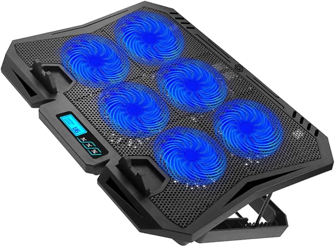 Angoily Laptop Cooling Stand Quiet Fans Height Durable Design for Gaming and Work Portable and Easy to Use Desk Bed