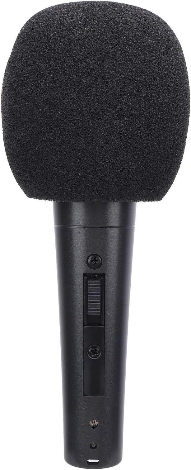 AMAKO Wired Dynamic Microphone:Cardioid Handheld Microphone Setfor Speakers Mixers and Amplifiersfor Clear Recording Effects (Black)