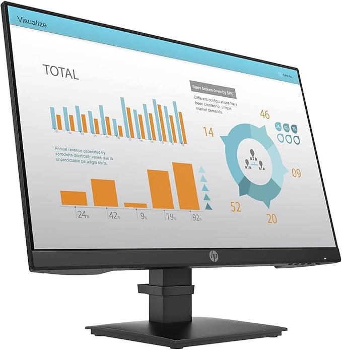 HP P24 G4 23.8 Full HD LCD Monitor - 16:9-24 Class - in-Plane Switching (IPS) Technology - 1920 x 1080-250 Nit Typical - 5 ms GTG (OD) - 60 Hz Refresh Rate - HDMI - VGA - DisplayPort