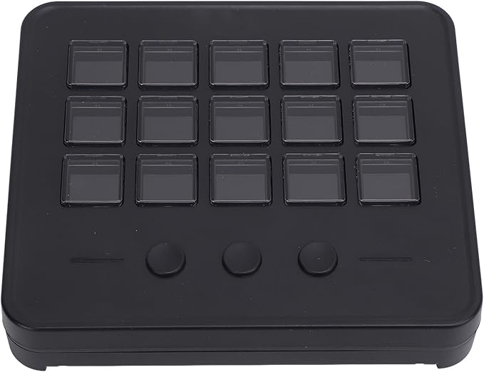 Bewinner LCD Custom Keyboard for Stream Control Deck with 15 Customizable Keys Studio Controller Gaming Workflow Macro Keypad for OBS PC
