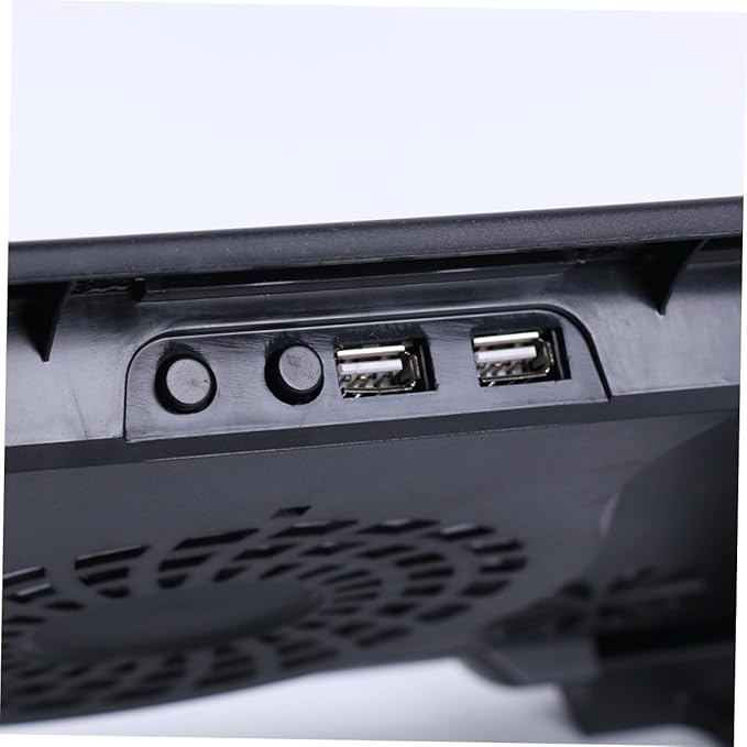 Gadpiparty Laptop Cooling Pad with 5 USB Fans Cooler Base Multi-Angle Adjustable Heatsink Stand for Laptops Anti-Skid Design for Office and Gaming Use