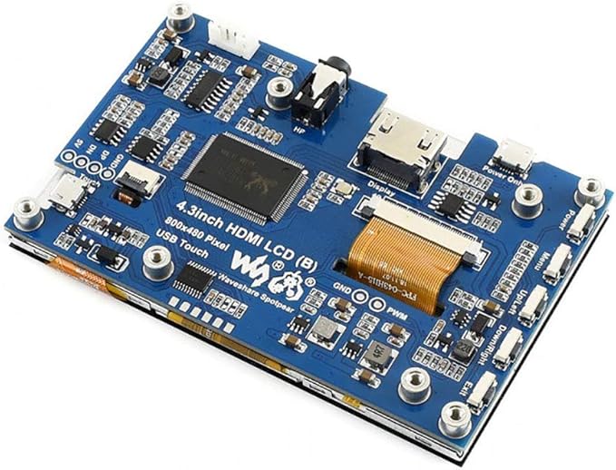 waveshare 4.3inch HDMI LCD 800x480 IPS Display Supports Various Systems Capacitive Touch Screen Support Jetson NanoBeaglebone Black Banana pi Raspberry pi Raspbian/Ubuntu/Kali/Retropie/WIN10 IOT
