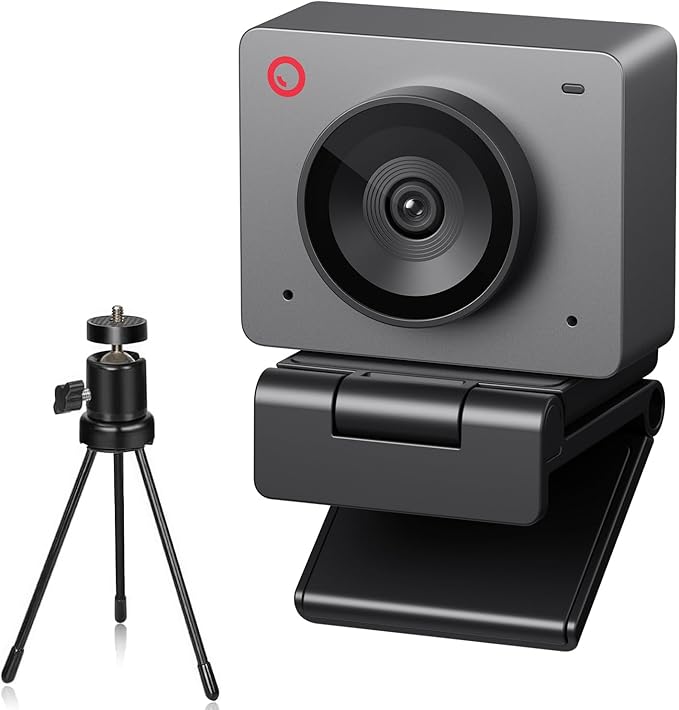 OBSBOT Meet SE 1080P 100FPS Webcam for PC USB Web Cam with AI Tracking Microphone Tripod Staggered HDR Beauty Mode Plug&ampPlay Streaming Camera for Laptop/Desktop Conferencing Grey