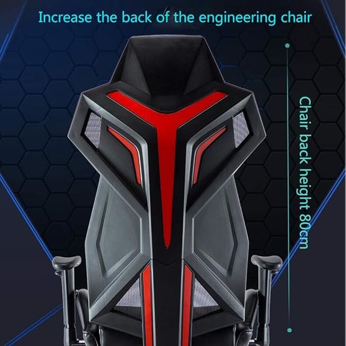 Computer Chair Video Game Chair with Removable Lumbar Pillow Ergonomics Game Computer Chair Lifting Handrail Racing Style High-Back PU Leather Office ChairBlack Blue