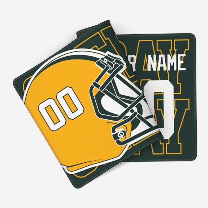 ANTKING Green Bay Mouse Pad for Men Women Youth Gifts Custom Name and Number Desk Pad
